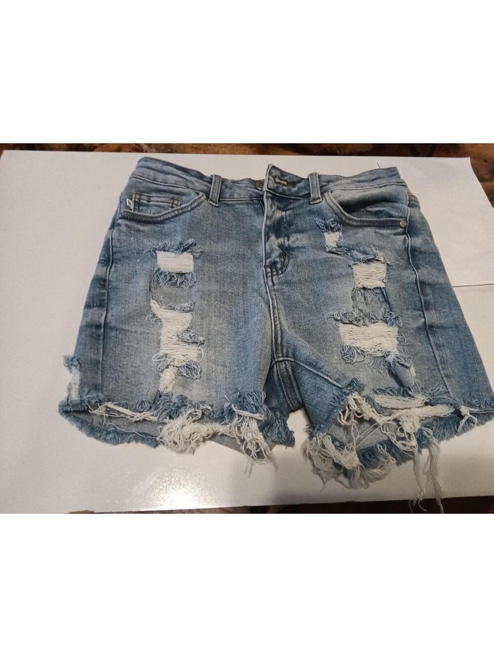 Judy Blue Distressed Denim Shorts Medium